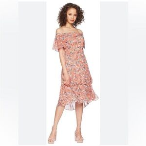 Adelyn Rae Maisie Floral Off Shoulder Dress